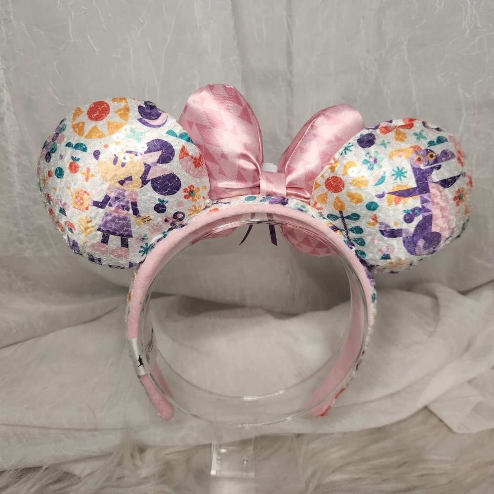 RARE 2017 Epcot's Flower and Garden Headband / Ears - Figment and Minnie - Picture 4 of 7